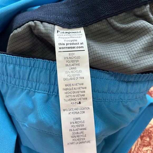 Patagonia Men's Blue Board Shorts / Swim Trunks, Size XXL - Picture 6 of 6